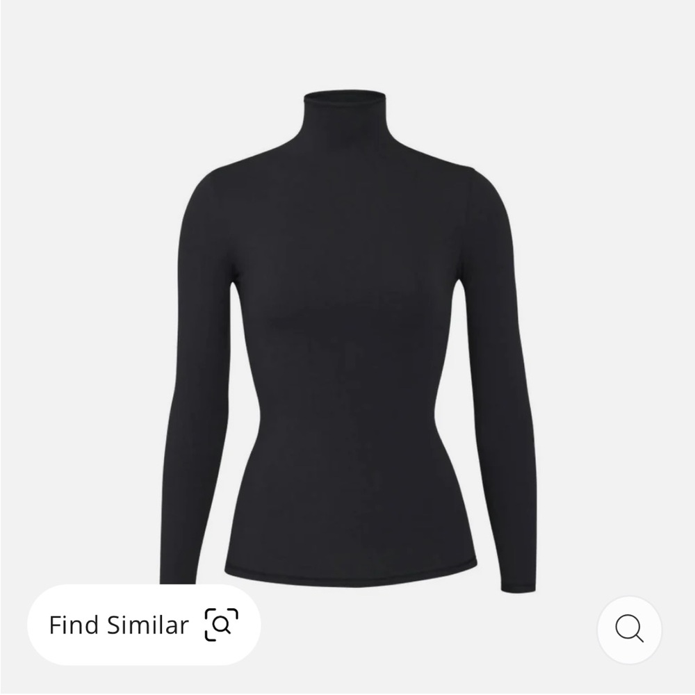 NWOT SKIMS Fits Everybody Long Sleeve Mock Turtleneck Top, Women’s M - Picture 4 of 4